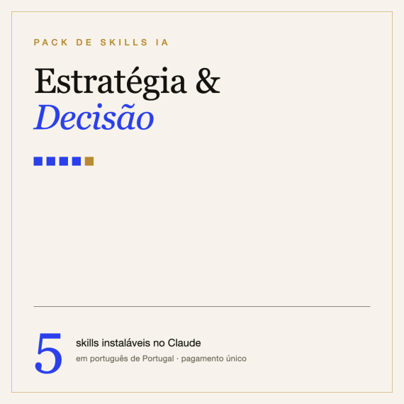 Pack de Skills IA — Estratégia e Decisão
